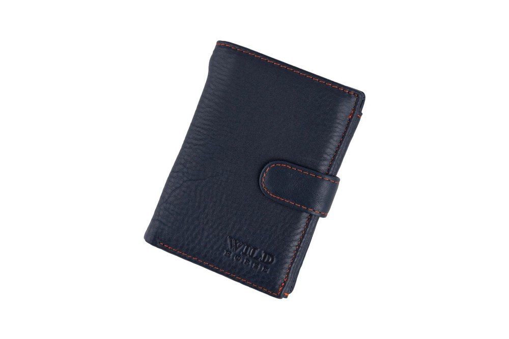Portfel męski Skórzany Wild Horse Granatowy