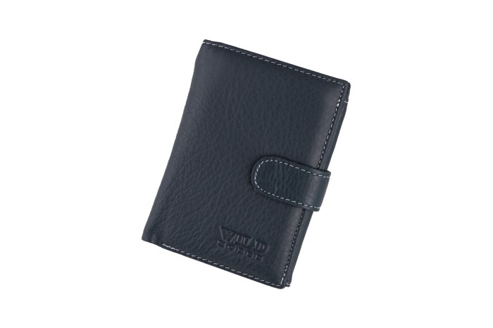 Portfel męski Skórzany Wild Horse Granatowy
