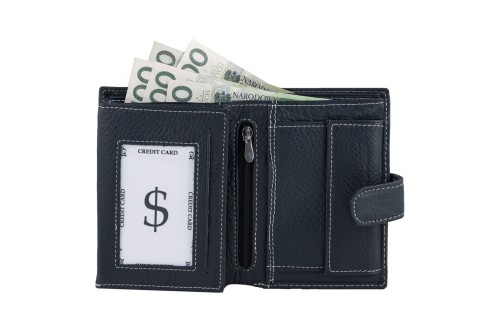 Portfel męski Skórzany Wild Horse Granatowy