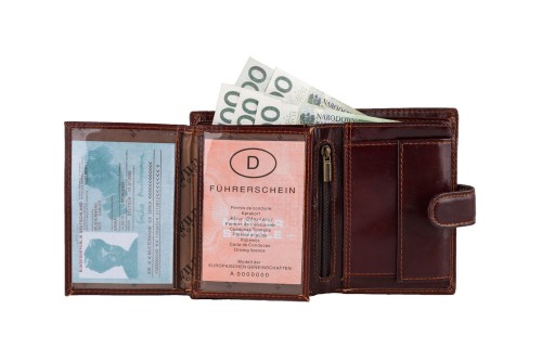 Portfel męski Skórzany Wild Horse Brązowy