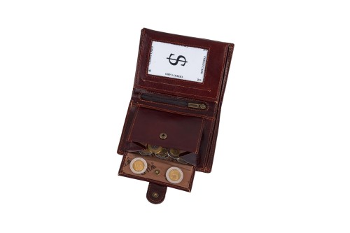 Portfel męski Skórzany Wild Horse Brązowy