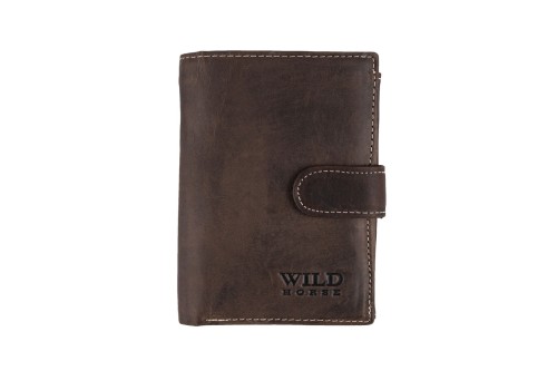 Portfel męski Skórzany Wild Horse Brązowy