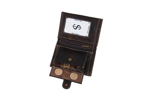 Portfel męski Skórzany Wild Horse Brązowy