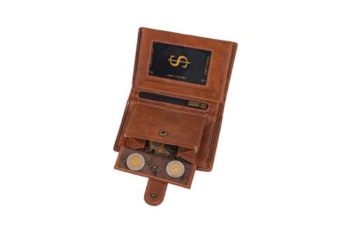 Portfel męski Skórzany Wild Horse Brązowy