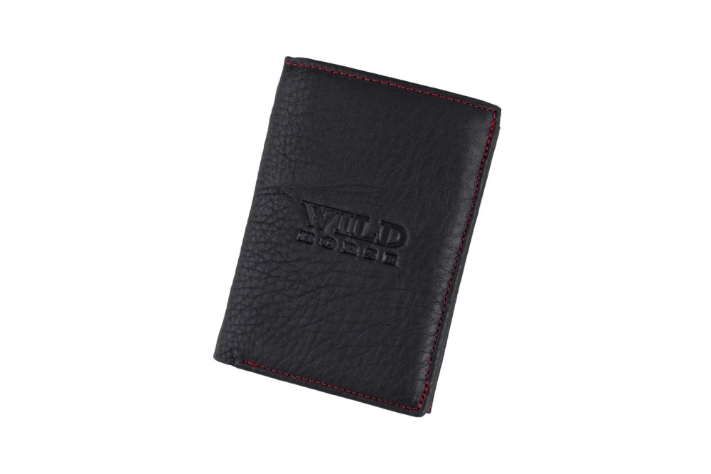 Portfel męski Skórzany Wild Horse Czarny