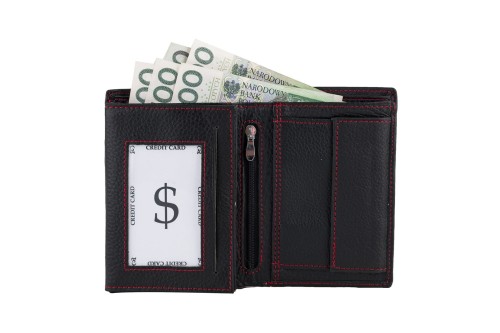 Portfel męski Skórzany Wild Horse Czarny