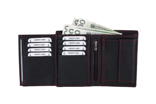 Portfel męski Skórzany Wild Horse Czarny