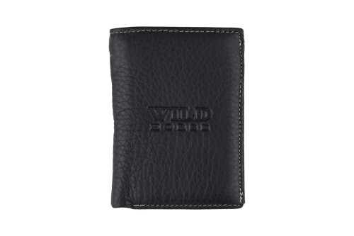 Portfel męski Skórzany Wild Horse Czarny