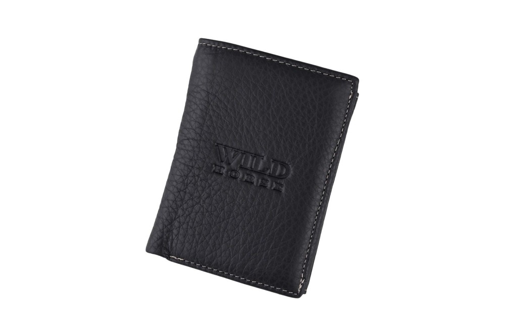 Portfel męski Skórzany Wild Horse Czarny