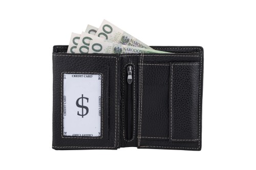 Portfel męski Skórzany Wild Horse Czarny