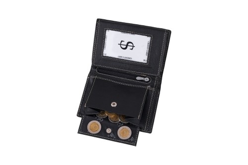 Portfel męski Skórzany Wild Horse Czarny