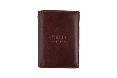 Portfel męski Skórzany Wild Horse Brązowy