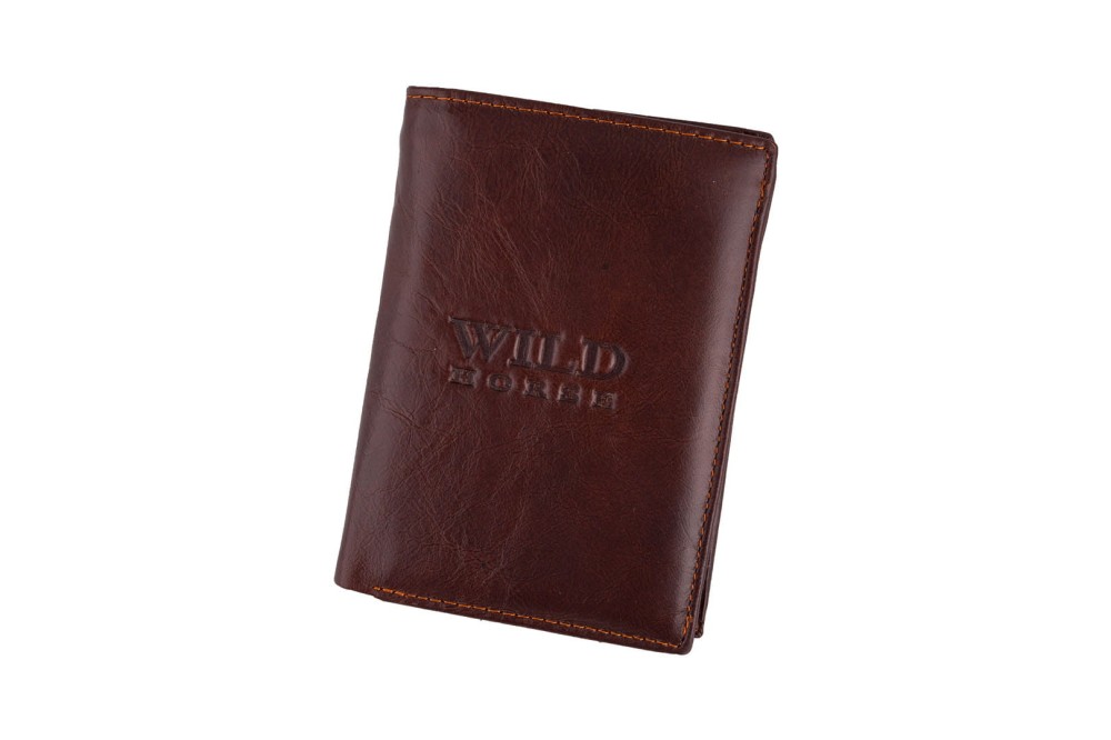 Portfel męski Skórzany Wild Horse Brązowy