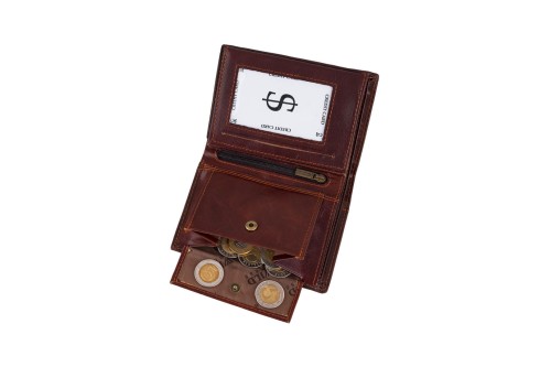 Portfel męski Skórzany Wild Horse Brązowy