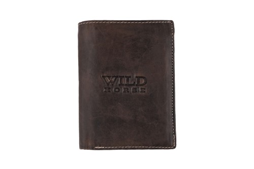 Portfel męski Skórzany Wild Horse Brązowy