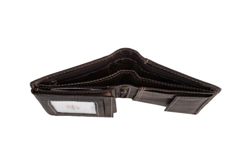 Portfel męski Skórzany Wild Horse Brązowy