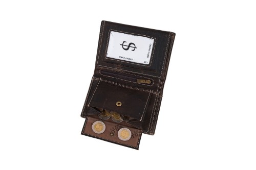 Portfel męski Skórzany Wild Horse Brązowy