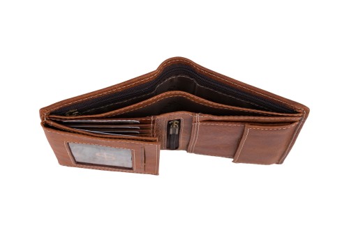 Portfel męski Skórzany Wild Horse Brązowy