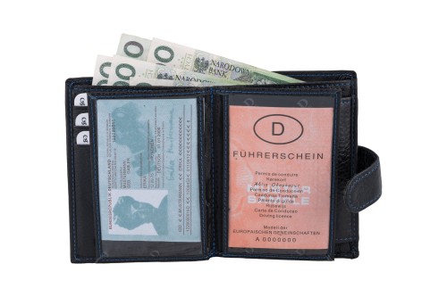 Portfel męski Skórzany Wild Horse Czarny