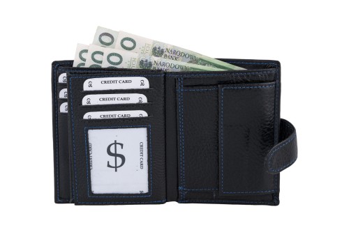 Portfel męski Skórzany Wild Horse Czarny