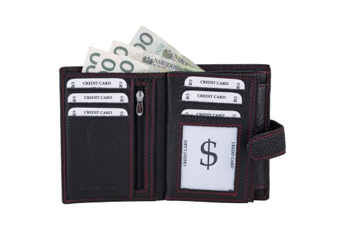 Portfel męski Skórzany Wild Horse Czarny