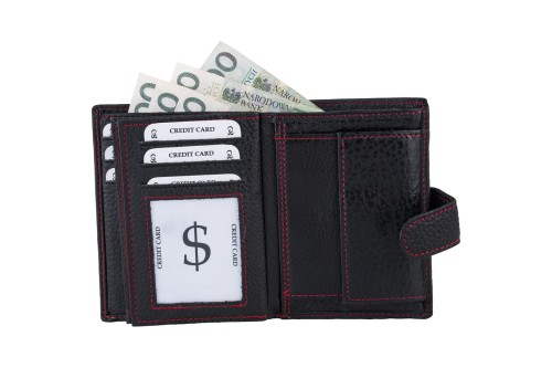 Portfel męski Skórzany Wild Horse Czarny