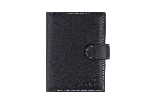 Portfel męski Skórzany Wild Horse Czarny