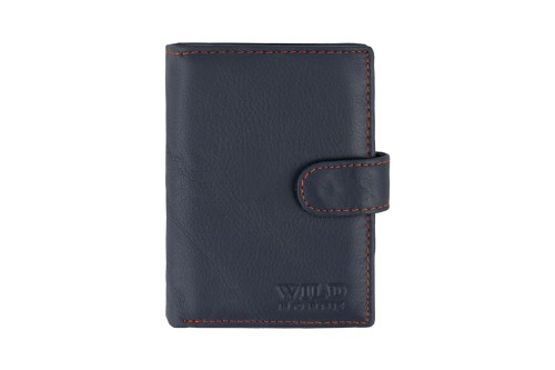 Portfel męski Skórzany Wild Horse Granatowy