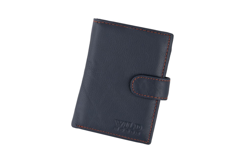 Portfel męski Skórzany Wild Horse Granatowy