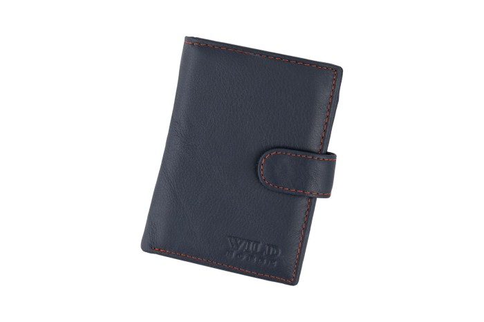 Portfel męski Skórzany Wild Horse Granatowy