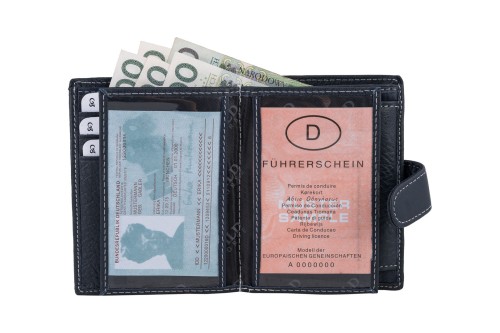 Portfel męski Skórzany Wild Horse Granatowy