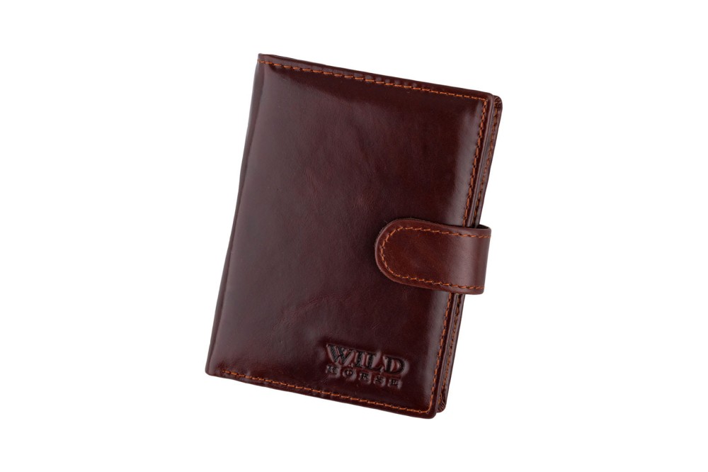 Portfel męski Skórzany Wild Horse Brązowy