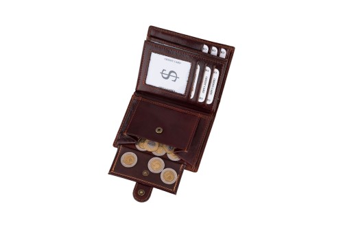 Portfel męski Skórzany Wild Horse Brązowy