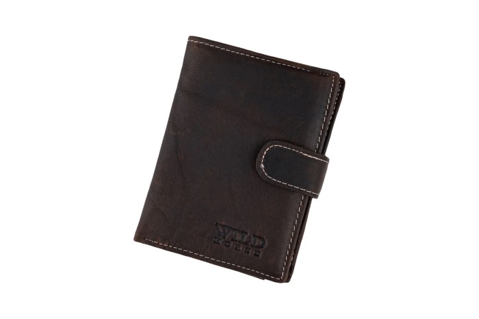 Portfel męski Skórzany Wild Horse Brązowy