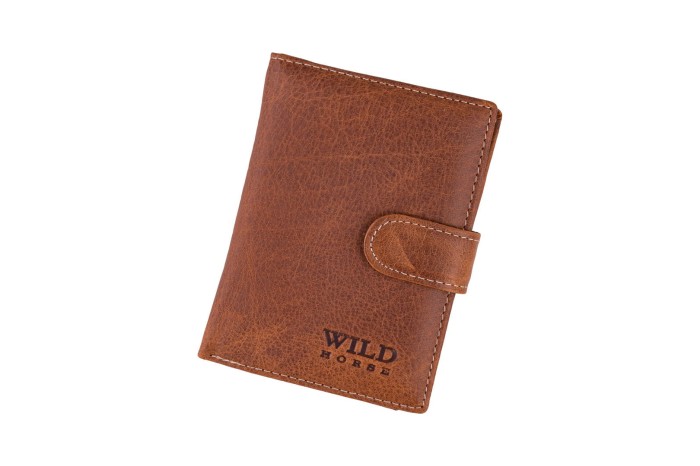 Portfel męski Skórzany Wild Horse Brązowy
