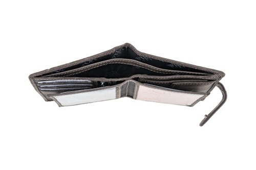 Portfel męski Skórzany Wild Horse Szary