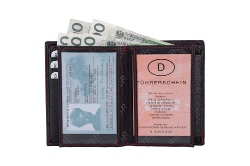 Portfel męski Skórzany Wild Horse Czarny