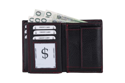 Portfel męski Skórzany Wild Horse Czarny