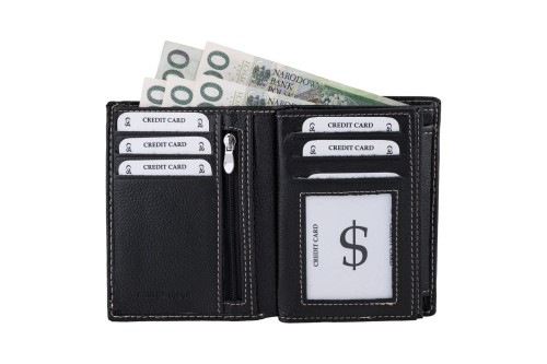 Portfel męski Skórzany Wild Horse Czarny