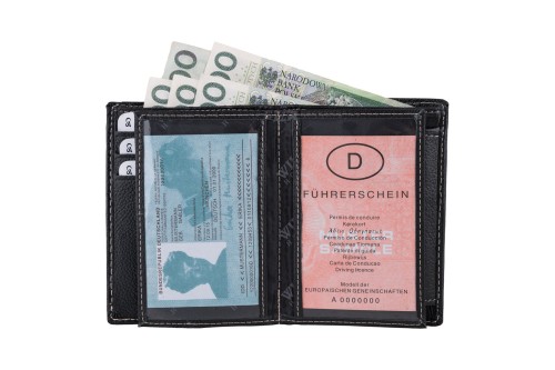 Portfel męski Skórzany Wild Horse Czarny