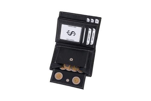 Portfel męski Skórzany Wild Horse Czarny