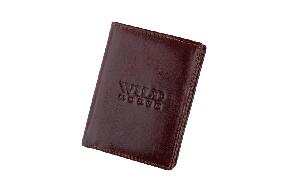 Portfel męski Skórzany Wild Horse Brązowy