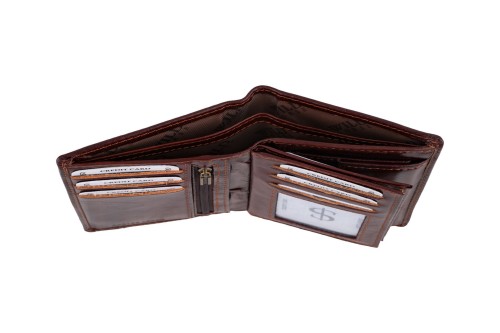 Portfel męski Skórzany Wild Horse Brązowy