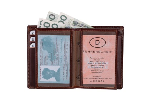 Portfel męski Skórzany Wild Horse Brązowy