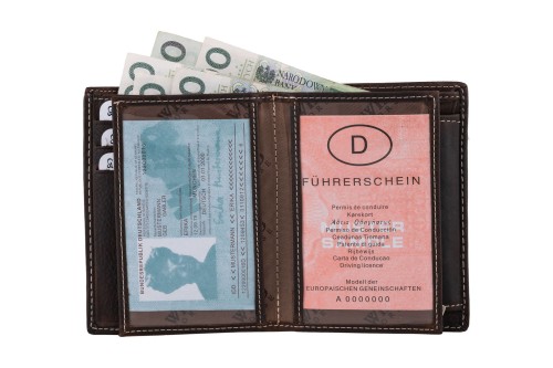 Portfel męski Skórzany Wild Horse Brązowy