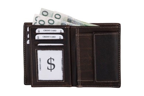 Portfel męski Skórzany Wild Horse Brązowy