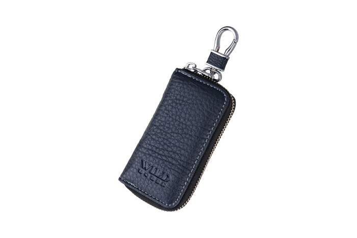 Etui na klucze Skórzane Wild Horse Granatowe