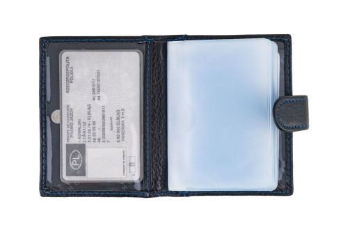 Etui na karty Skórzane Wild Horse Czarne