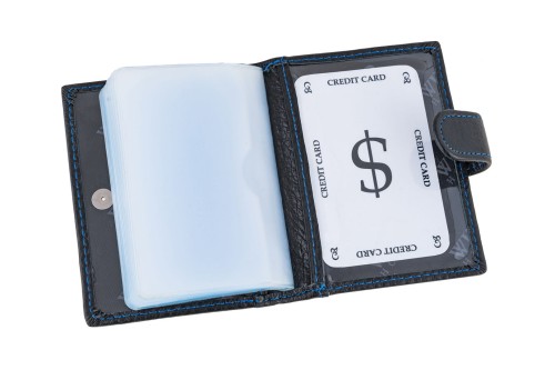 Etui na karty Skórzane Wild Horse Czarne