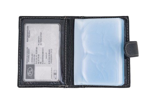 Etui na karty Skórzane Wild Horse Czarne